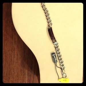 Men's Stainless Steel 8.5" Bracelet Cross